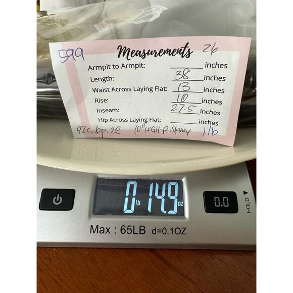 Madewell 10" High-Rise Stretch Skinny Jeans Preppy Minimalist Classic Grunge 26 - Picture 9 of 9